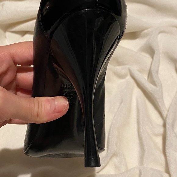 Via Spia black peep-toe pump - sz 7.5 - Picture 4 of 12